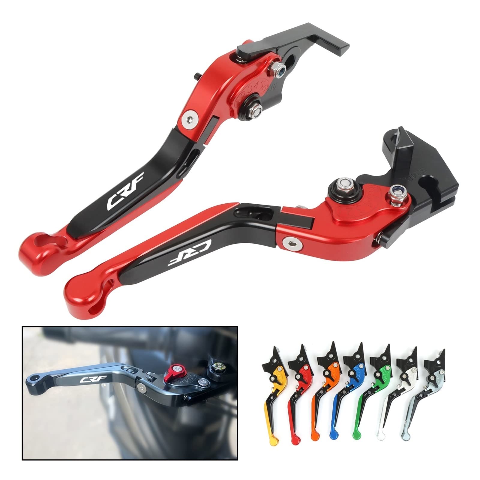 Levier Frein/Embrayage Pliable MOQIAOSEIKO Pour Honda CRF250/CRF250L/Rally - Alliage Aluminium CNC