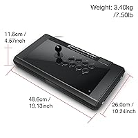 Vista 8 de Qanba Q7 Obsidian 2 Joystick con cable para PlayStation 5/4 y PC