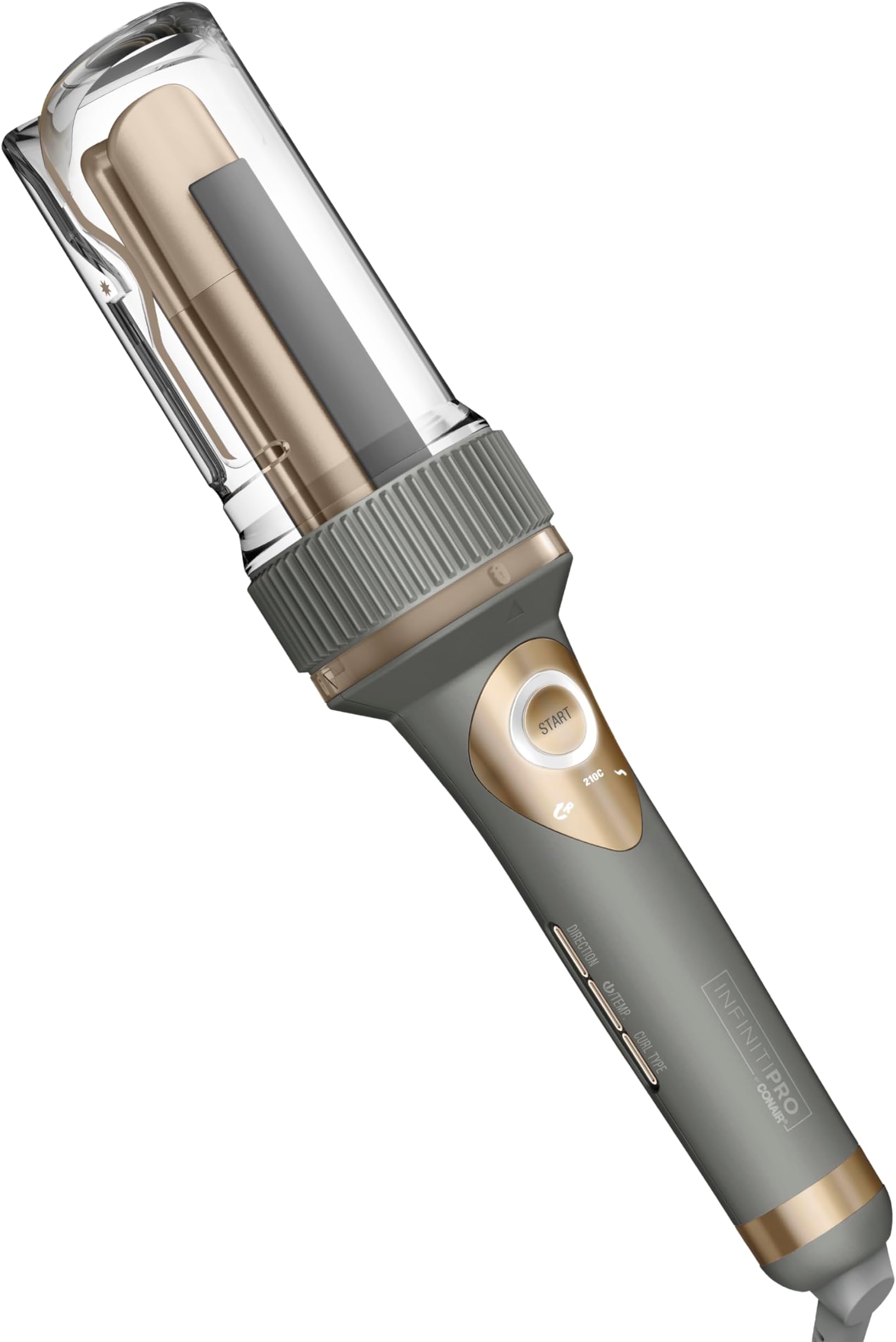 INFINITIPRO BY CONAIR Curl Secret Automatic Curling Iron - 1 1/4-inch Barrel - Hair Curler for All Hair Types and Medium to Long Hair Lengths - Dual Voltage for Worldwide Travel