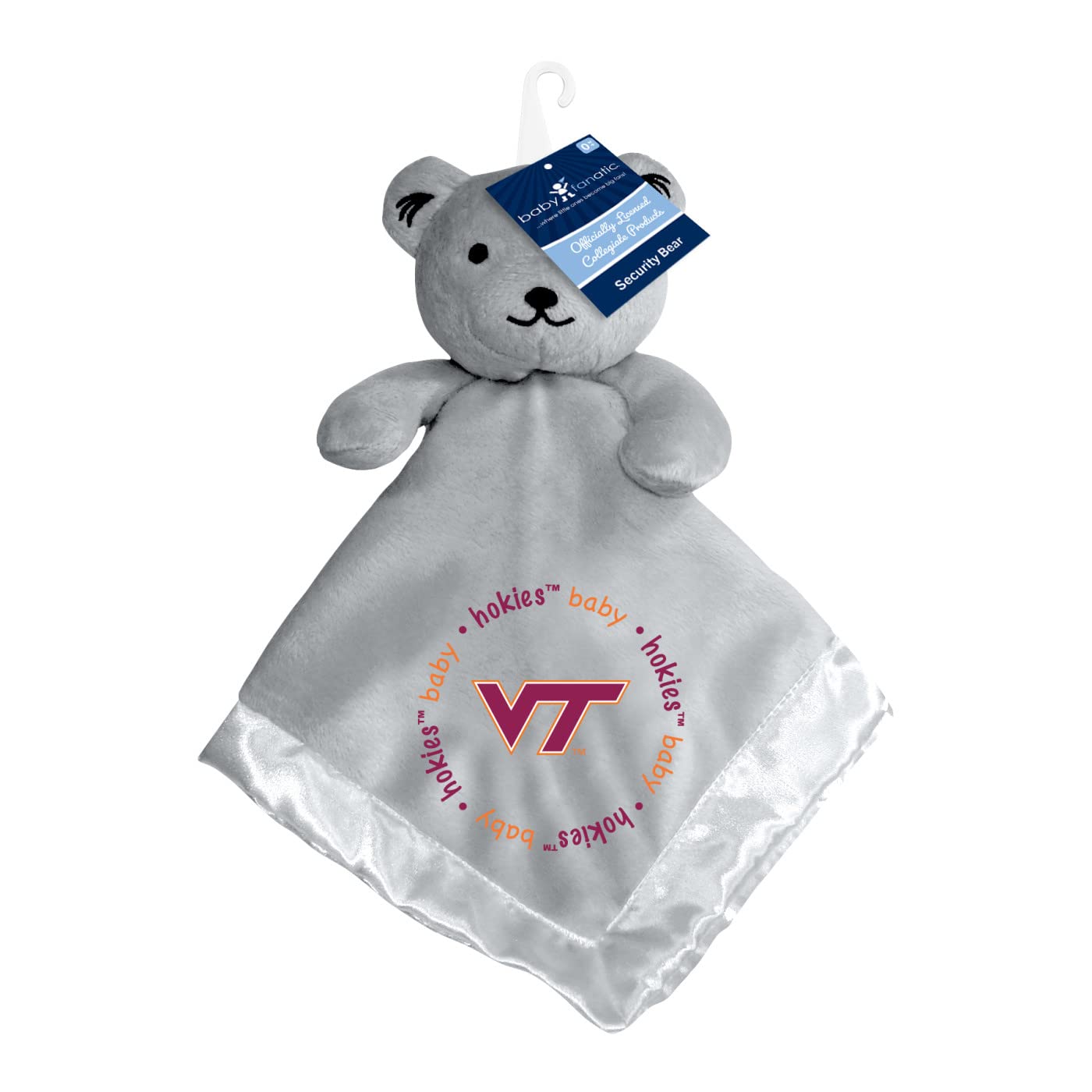 MasterPieces Baby Fanatic NCAA Virginia Tech Hokies Security Bear Blanket, One Size, Gray