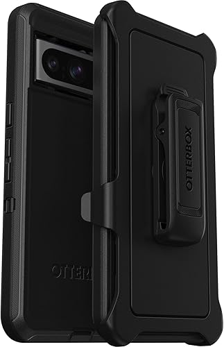 OtterBox Funda para Google Pixel 8 Pro Defender Series, negra, resistente y duradera, con protección de puerto, incluye soporte de clip de funda OtterBox Funda para Google Pixel 8 Pro Defender Series, negra, resistente y duradera, con protección de puerto, incluye soporte de clip de funda