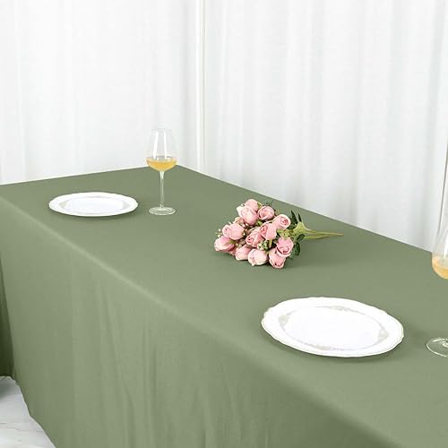 Miniatura 9 de Efavormart - Mantel rectangular, 90 x 132 pulgadas, resistente a las manchas y a las arrugas, lavable, mantel decorativo oblongo, de tela de
