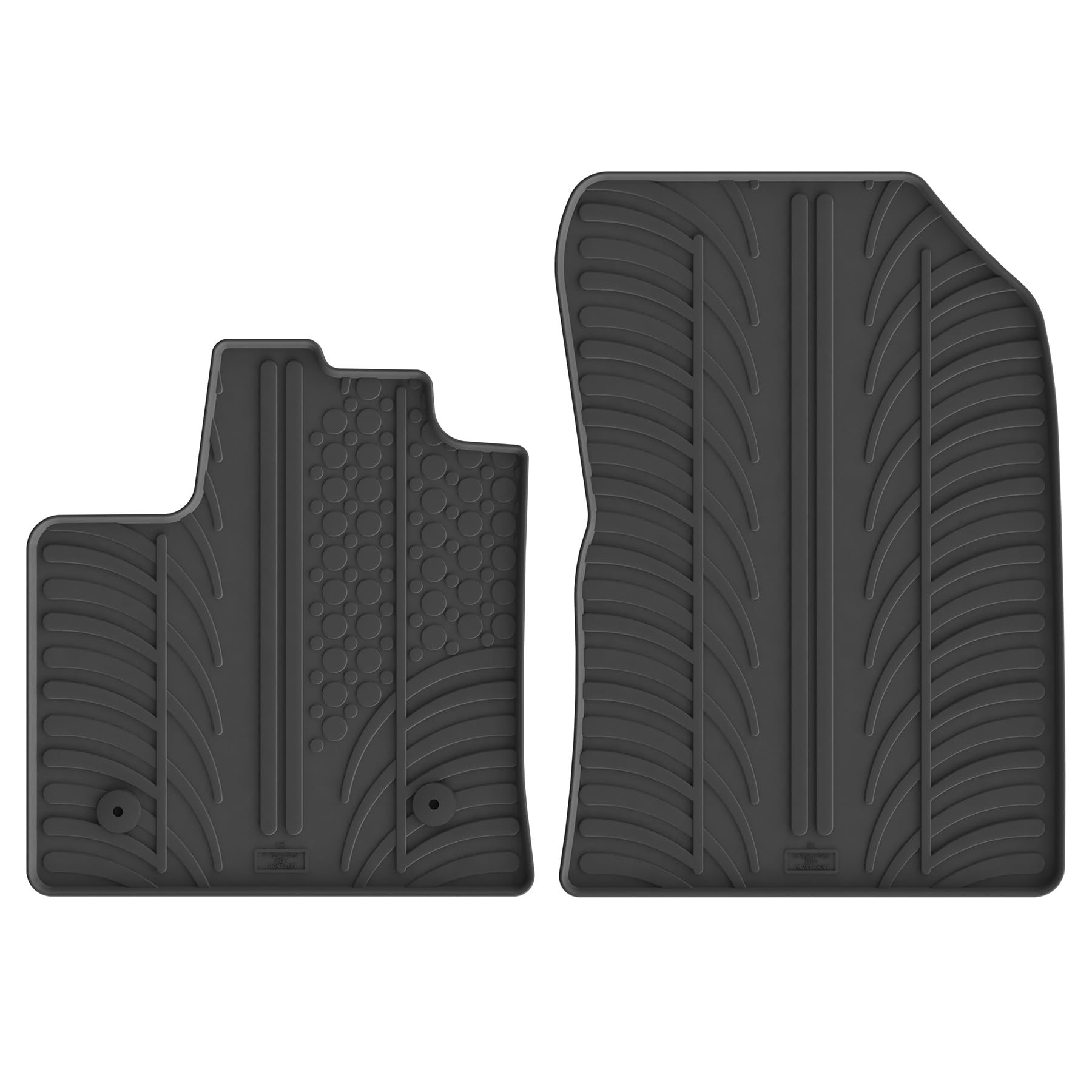 Gledring Rubber car mats set LHD compatible with Renault Express Cargo 2021- (T profile 2-pieces)