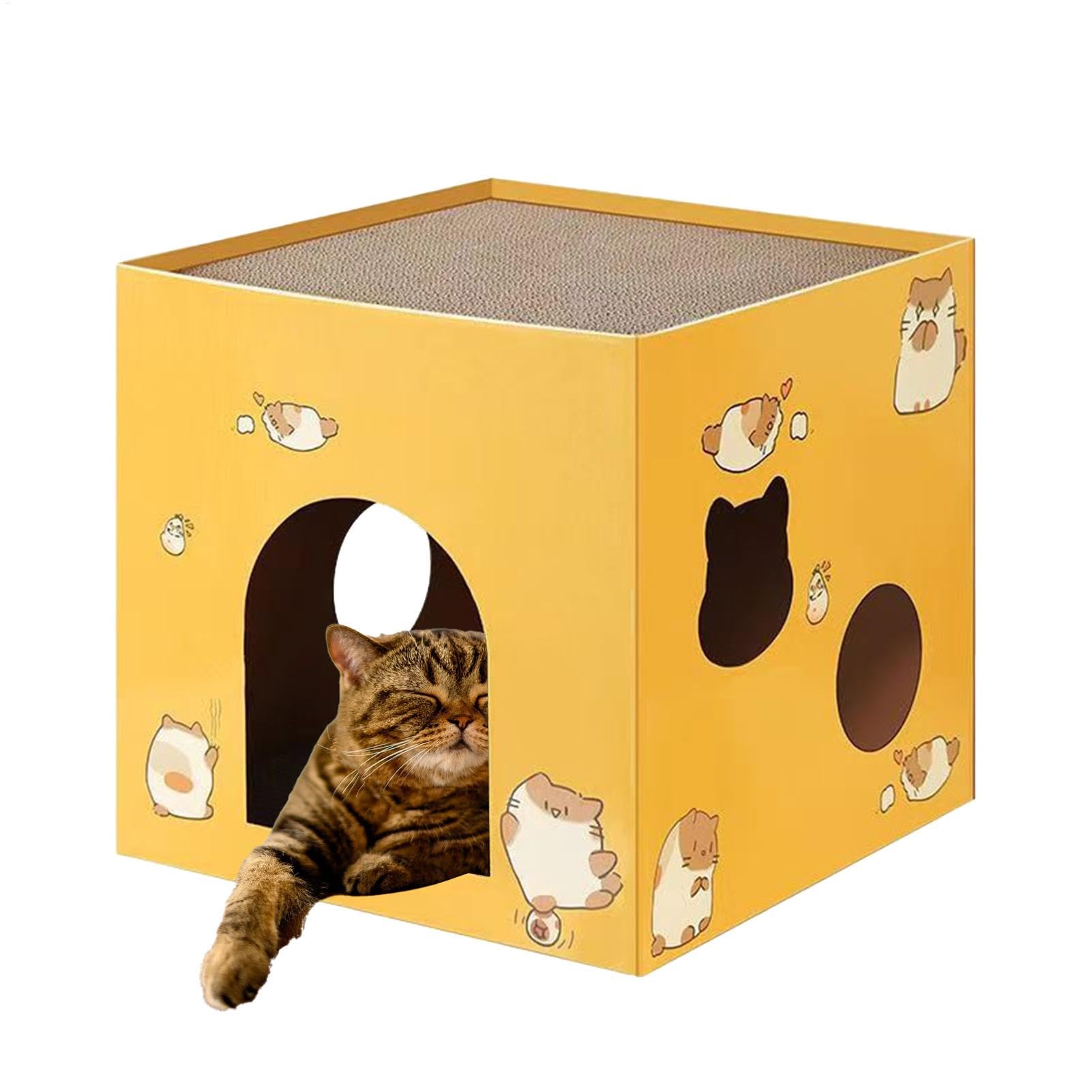 Griffoir en carton pour chat d'intérieur polyvalent