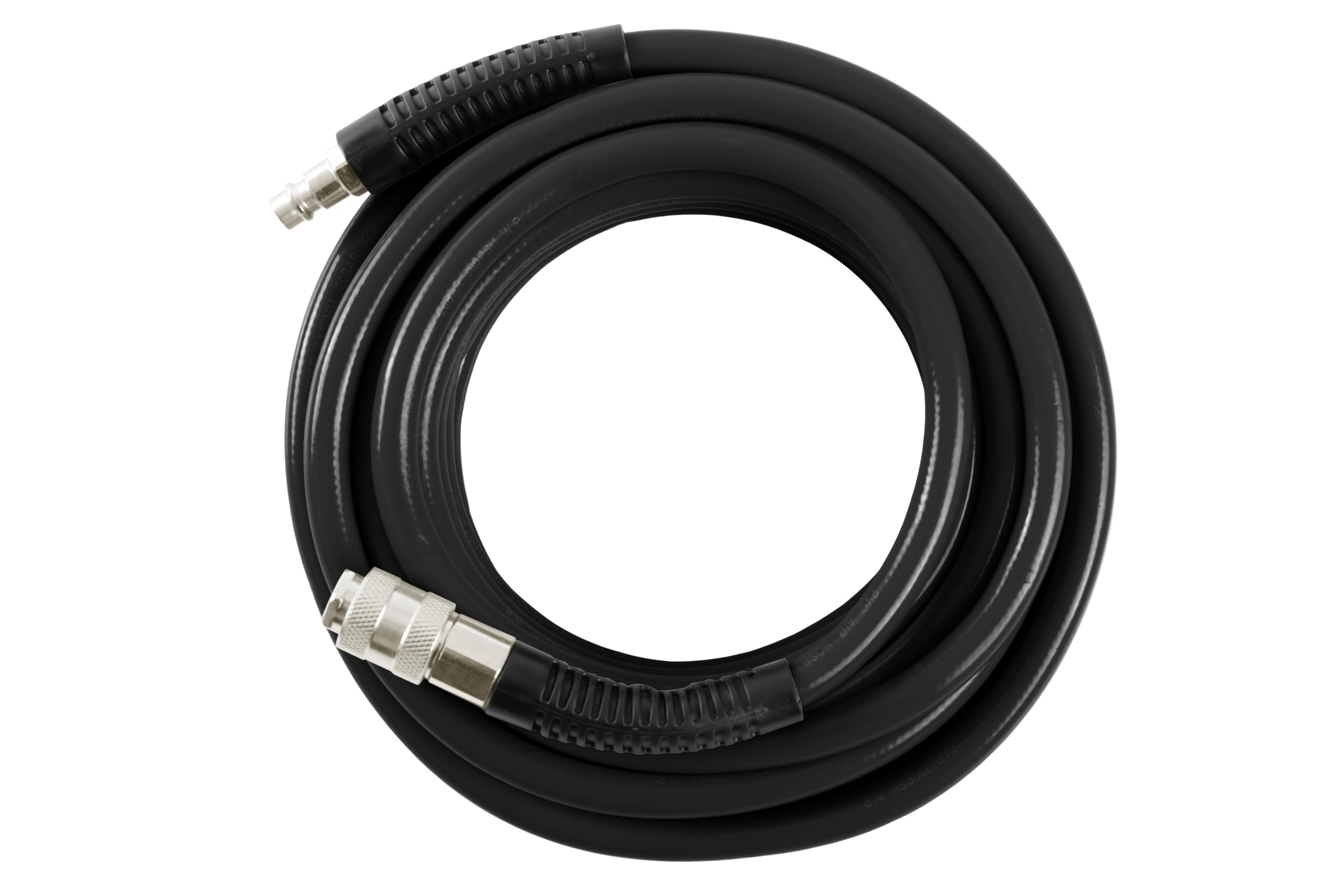 TECPO 300457 Manguera de aire comprimido 6/12 mm, 10 m de largo, manguera de aire de 20 bar presión de trabajo, 1/4 pieza de conexión adecuada para todos los compresores habituales