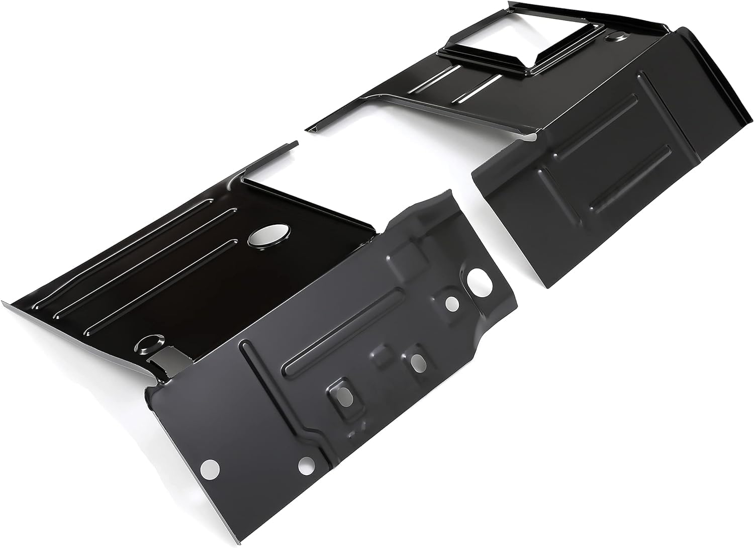 KUAFU Floor Pans Compatible with 1947-1954 Chevy Chevrolet GMC Truck LH/RH Steel Black Electrophoresis