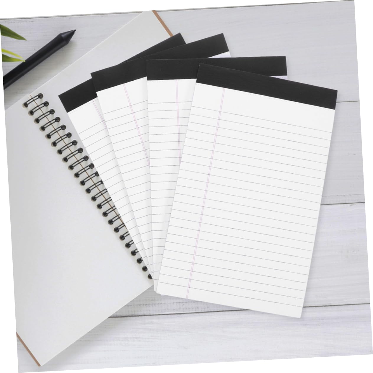 SHINEOFI Notizblock Liniert im A5-format 8 Stück Abreißbar Papier Schlichtes Taschennotizpad für Büro und Alltag