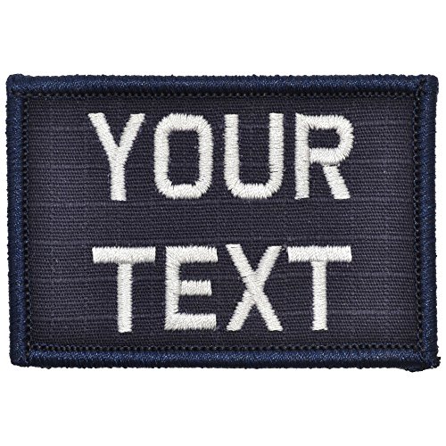 Customizable Text Patch - 2x3 Patch - Multiple Colors (Navy Blue)