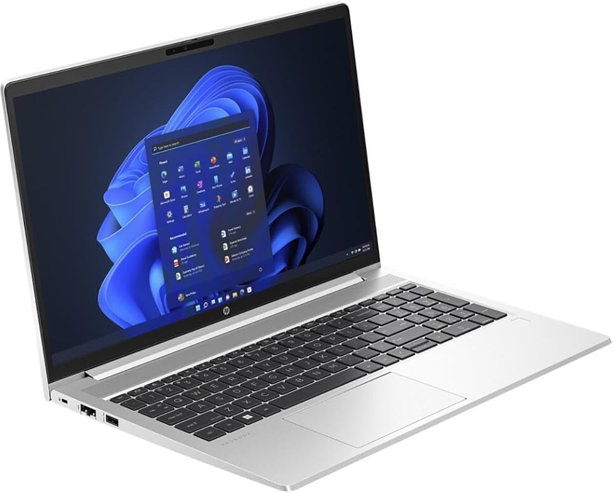 HP ProBook 450 G10 Business Laptop 15,6" FHD Intel i7-1355U 16GB RAM 512GB NVMe, Wi-Fi 6, RJ-45, Webcam, HDMI, tastiera retroilluminata, Win 11 Pro - Argento