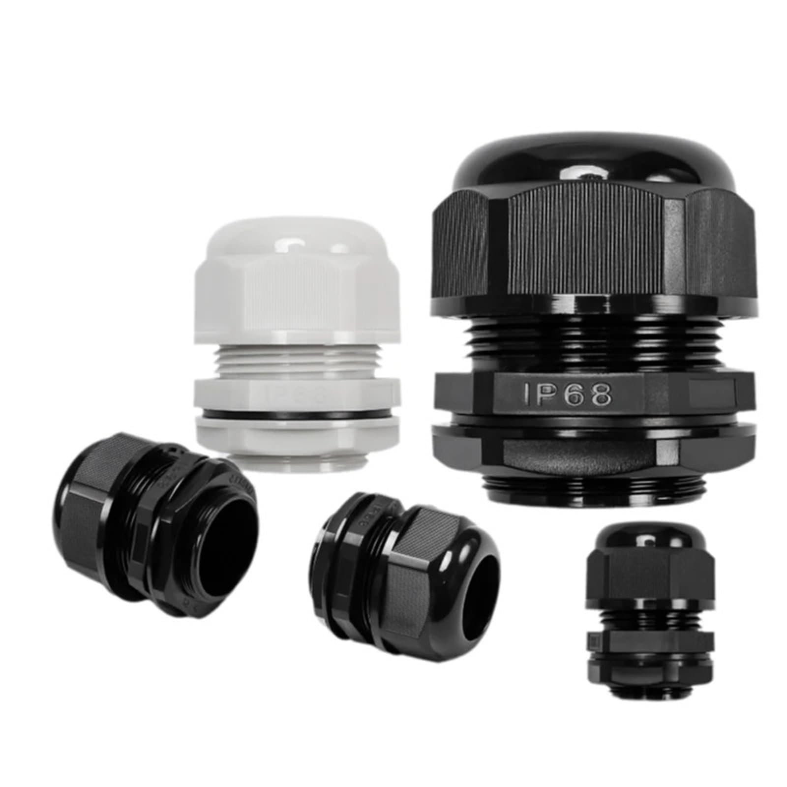 Xinglongs Pg13.5 Waterproof Cable Glands 50Pcs Waterproof Cable Gland Entry Ip68 Pg7 For 3-6.5Mm Nylon Plastic Connector(Pg13.5)