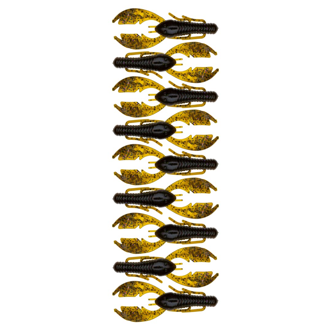 BAITFUEL Paca Slim Infused with Supercharged X55 Formula Gel: Fish Scent Technology with Powerful Attractants | 4-Inch, Green Pumpkin Candy (PN: X65525)