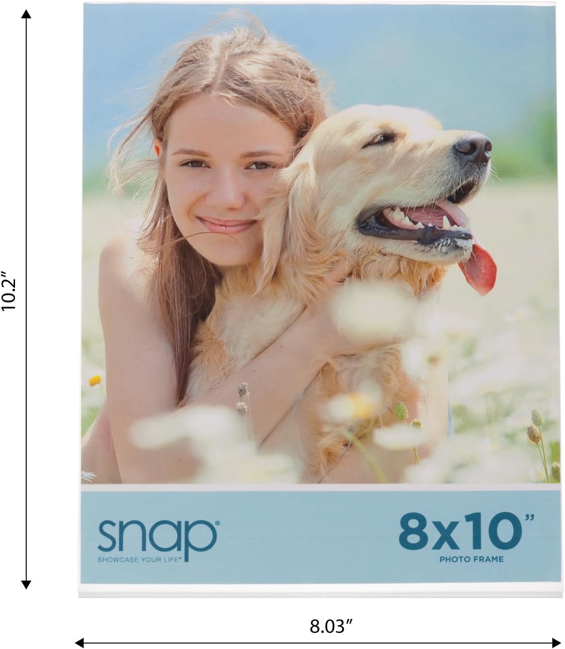 Set of 12 Snap - 8x10 Clear Acrylic Self Standing Photo Frames - Perfect for Showcasing Memories in Style - Versatile and Durable Design for Home or Office Décor - Rectangular TableTop - Single Picture Frame