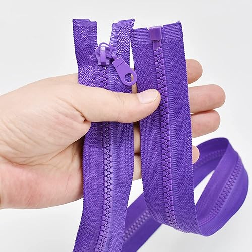 Miniatura 6 de Renashed 10 unidades de 28 pulgadas Vislon Sport separación cremallera para coser abrigos chaqueta cremallera peso medio moldeado plástico mezcla