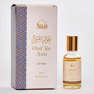 Dukhni Oud ya Aini Attar Oil Arab perfume oils for men and women | 30ml Pure roll on perfume, oud oil, woody oudH | Eid, Ramadan, Umrah Gifts, Vegan Islamic Fragrances