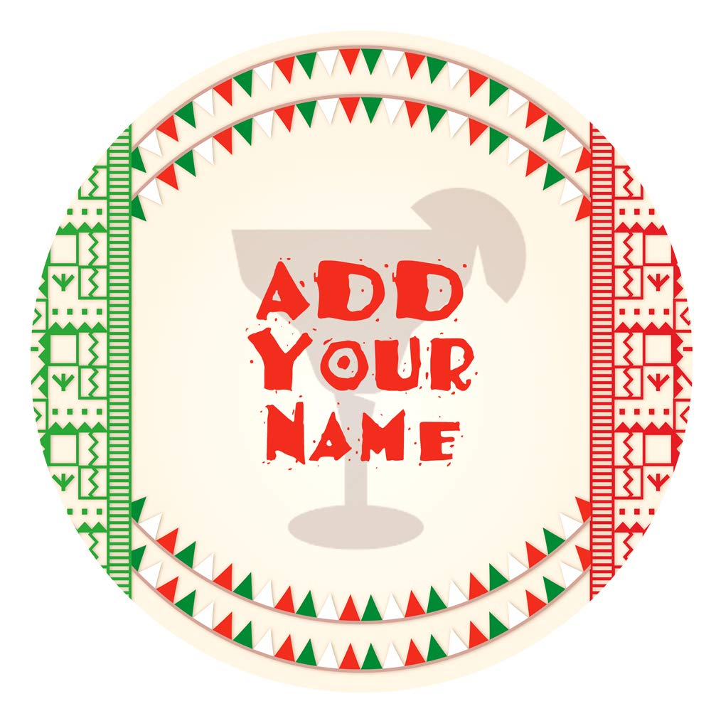 Customizable Glass Rimmer Lid - Viva Mexico