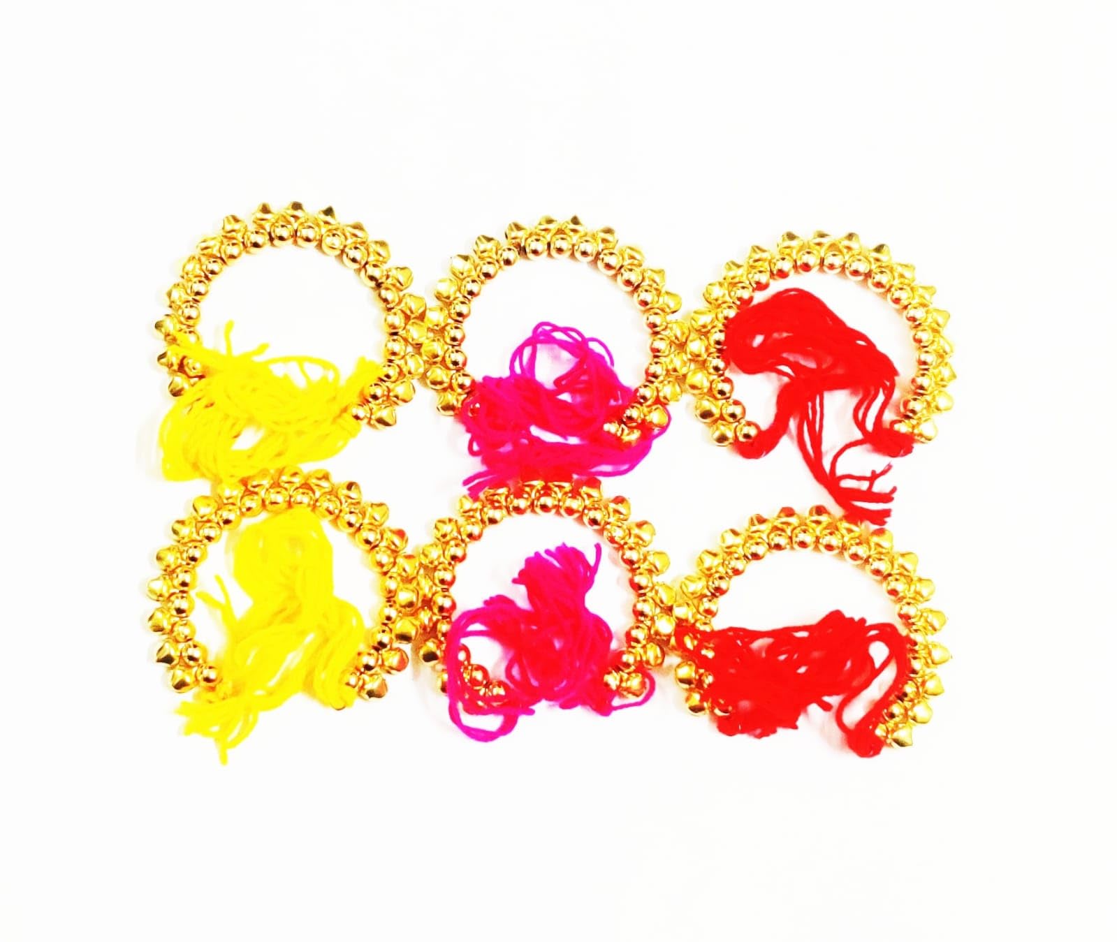 RJ Sales & Promotions Golden Bead with gungroo kangna mauli with Multi Colour String Pack of 6 (B0BR4N4ZNX) Amazon Price History, Amazon Price Tracker