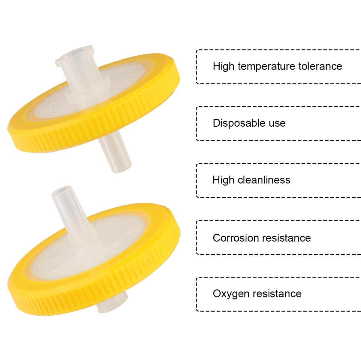iplusmile Lot de 10 filtres à injection stériles pour injecteur jetable 0 22 à 33 mm
