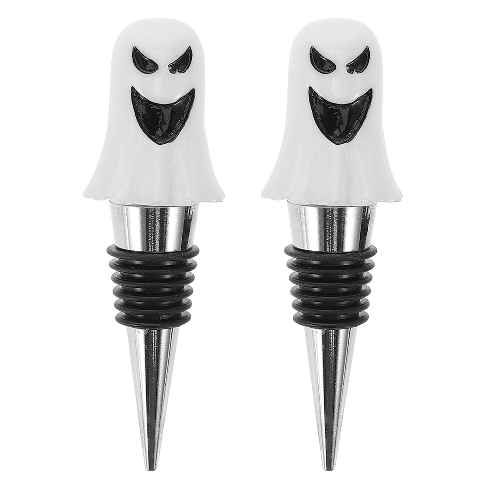 Tappo per bottiglia di vino di Halloween in alluminio fantasma tappo per vino zucca tappo per la decorazione del partito di Halloween