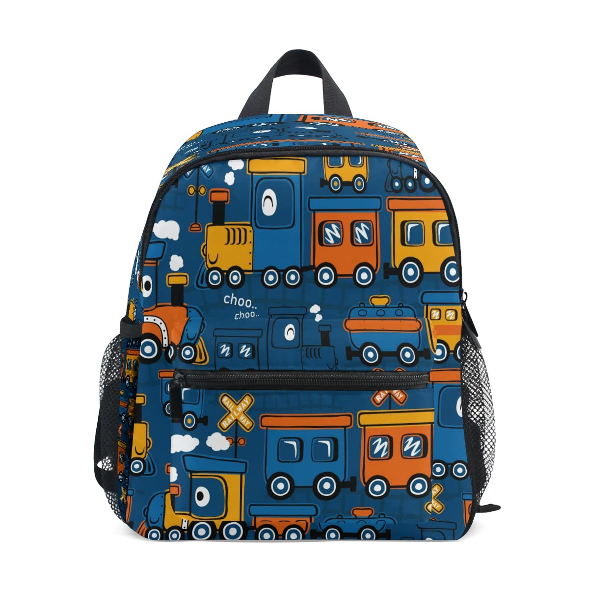 Guoche Boys Cartoon Train Backpack Kids Backpack For And Girls Toddler Backpack Waterproof Preschool-Funny Steam Train