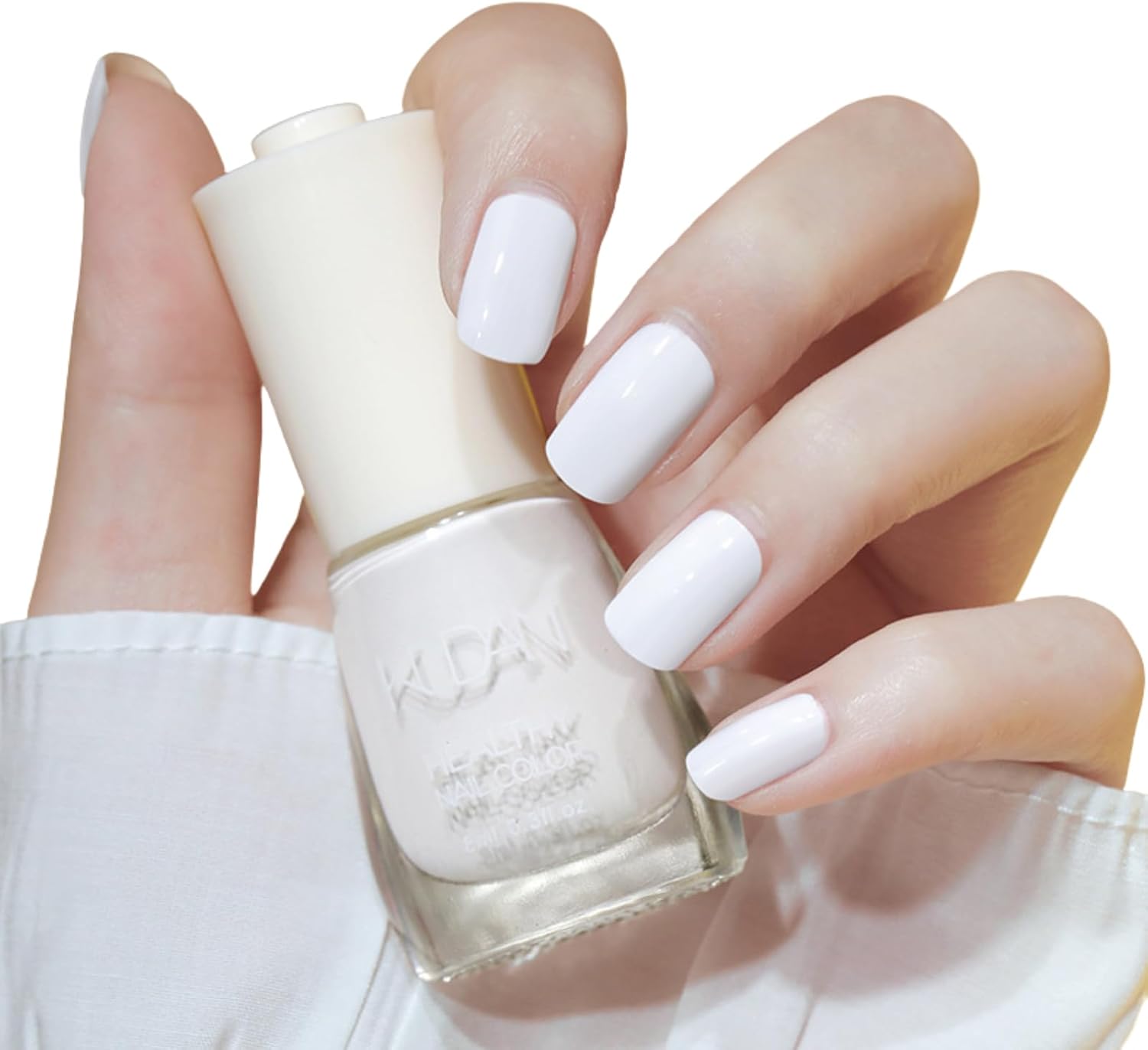 TBeautfave White Nail Varnish, Quick Dry Nail Polish Long Lasting Nail