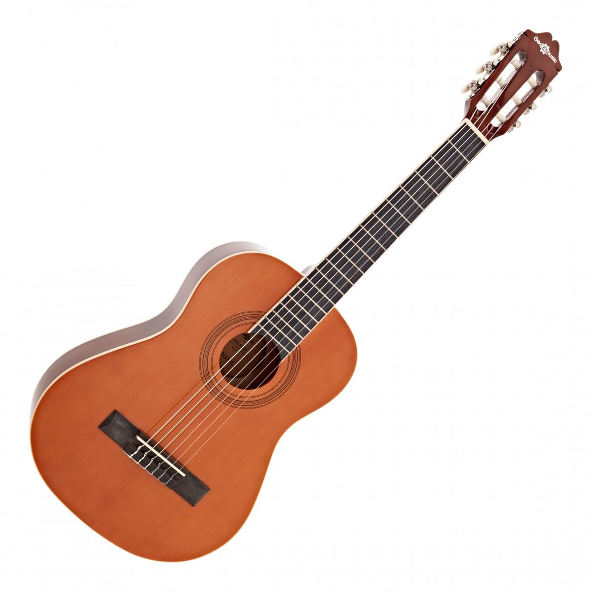 Chitarra classica Deluxe 1/2 di Gear4music, naturale | Taglia Compatta 1/2 per Giovani Suonatori, Corde di Nylon Morbide per una Facile Suonabilità, Corpo Laminato, Naturale