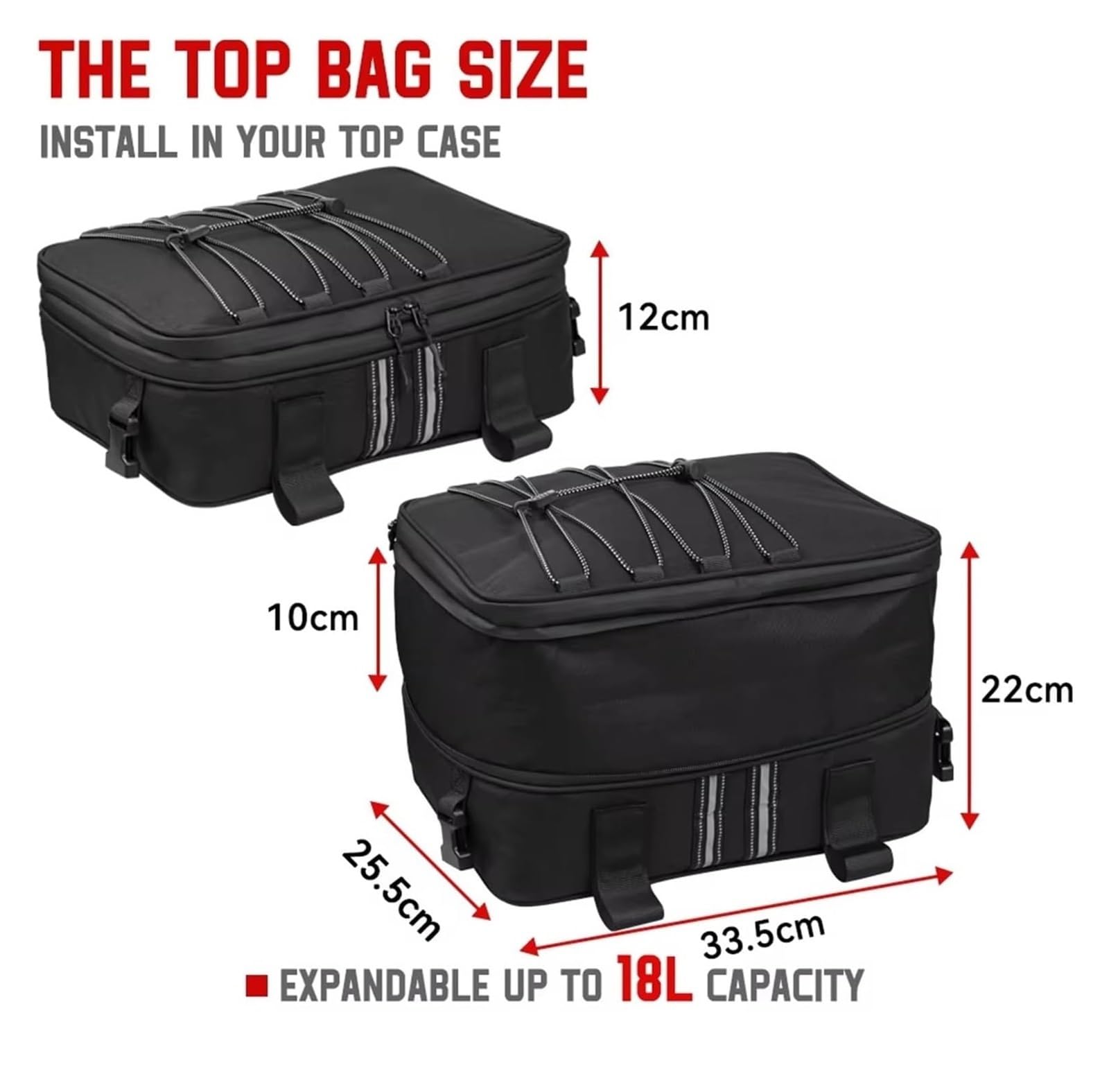 Moto Paraurti Borsa per BMW per K 1600 per Grand per America Borsa da Sella Impermeabile per Motocicletta(2 Side Bag)