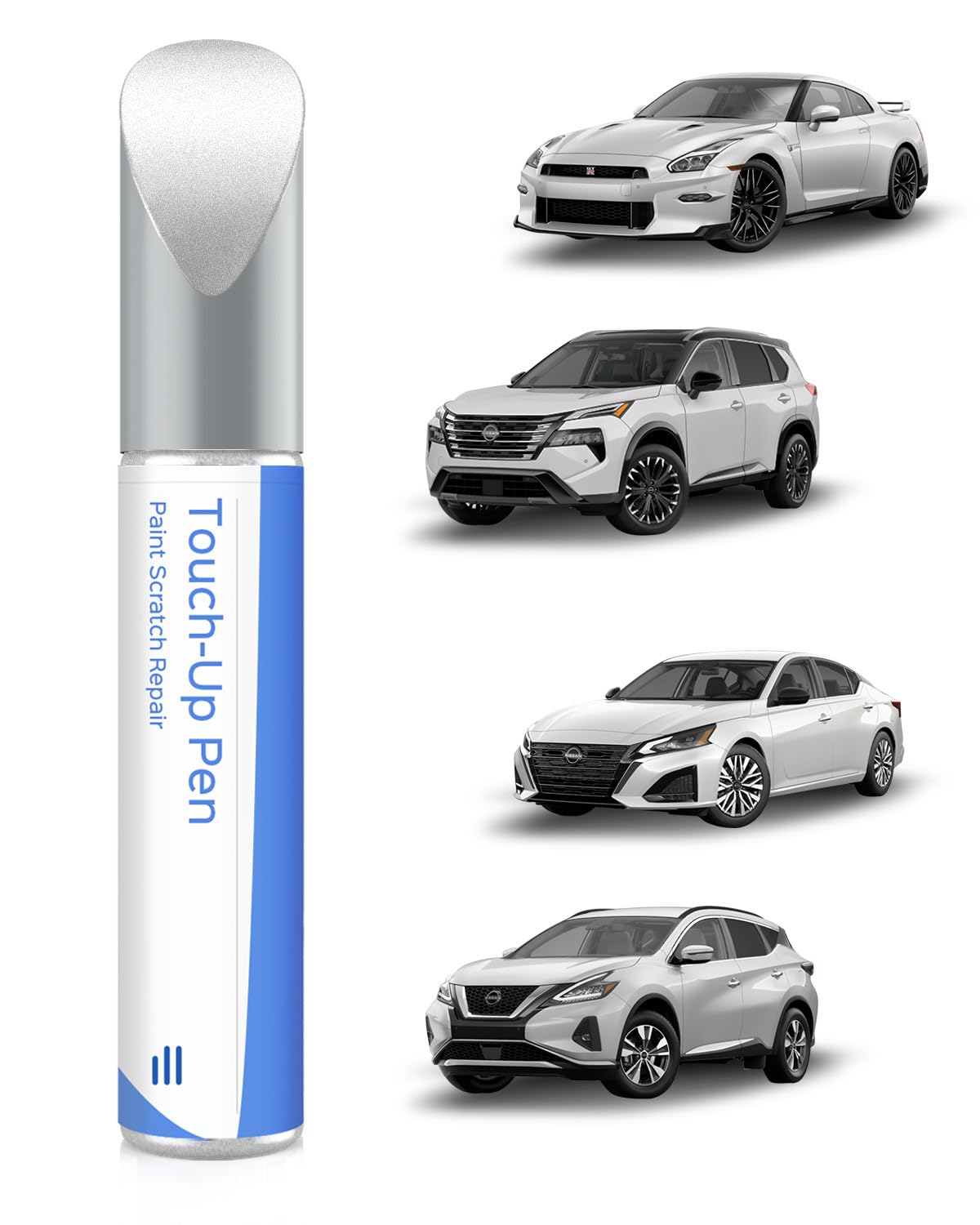 QM1 Cloud White/Fresh Powder Touch Up Paint Compatible with Nissan Exact Match Chips and Nicks Touch Up