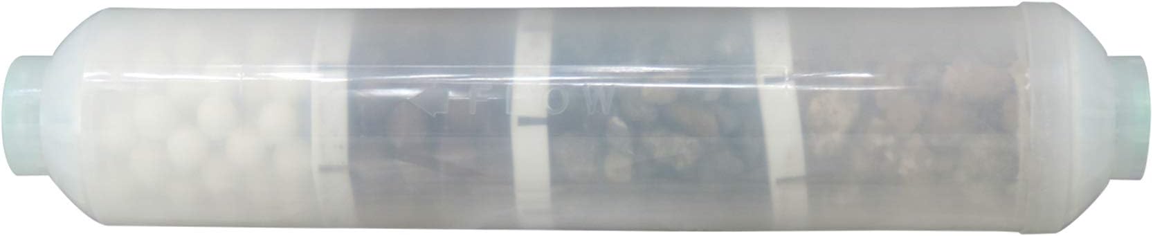 Max Water 4-in-1 Bio-Ceramic/Far Infrared/Remineralization Filter with Reverse Osmosis Water Filtration 10" x 2.5" Systems - 1/4" NPT Female Thread
