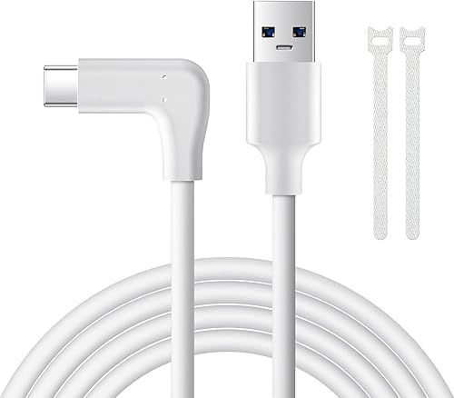 Deegotech Cable Link de 10 pies, USB 3.0 Gen 1 USB C Link Cable compatible con auriculares MetaOculus Quest 2 VR, transferencia de datos de alta