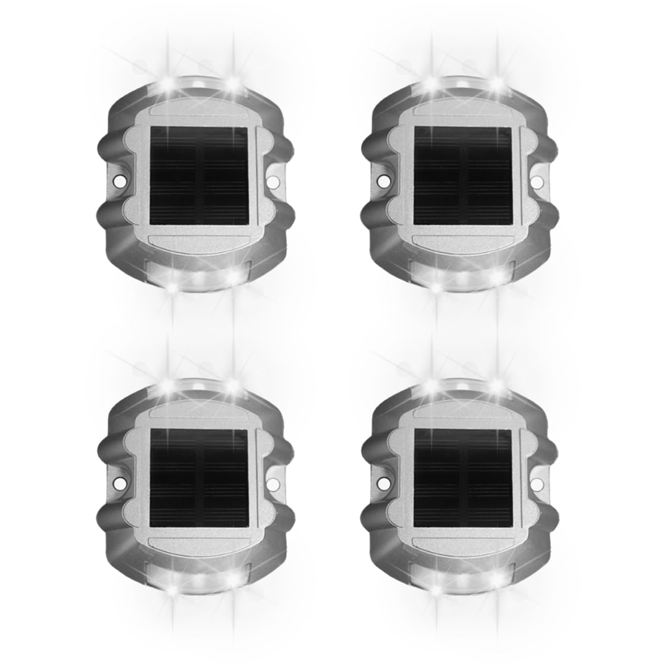 Luces solares para exteriores (4, blanco intermitente)