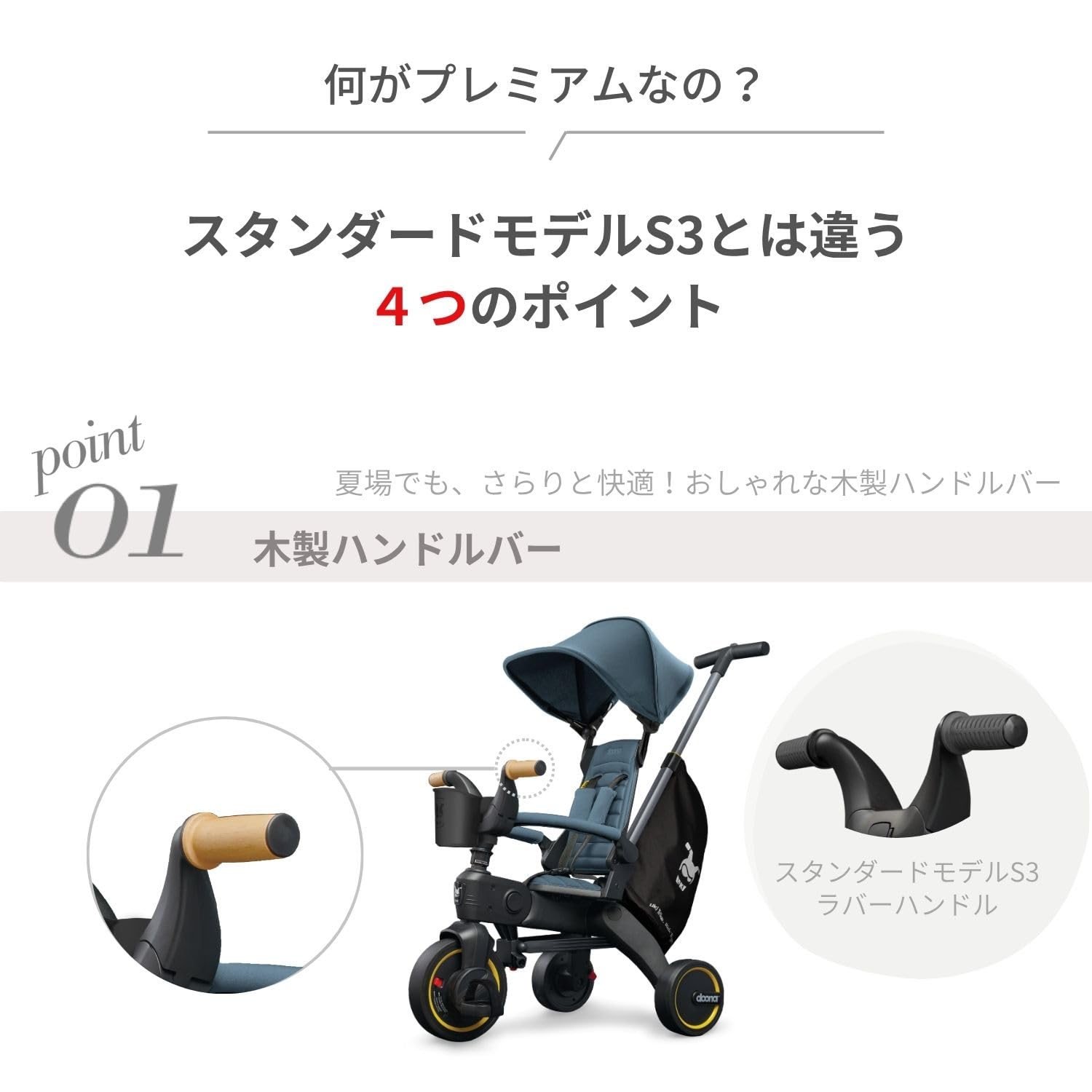 Amazon.co.jp: doona 【世界最小折りたたみ三輪車】リキトライク