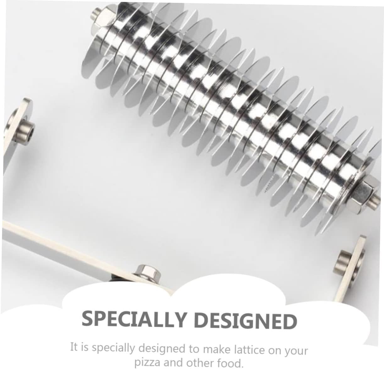 1pc Lattice Roller for Baking Pastry Cutter Handle for Homemade Pies and Pizza Easy Lattice Design Tool for Creative Pastry Making