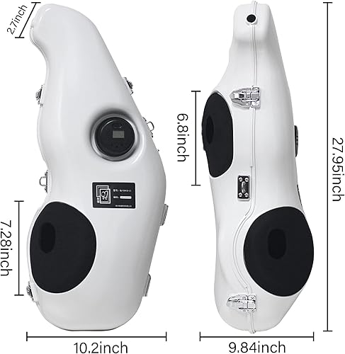 Miniatura 2 de Silenciador de saxofón alto y eliminador de ruido, silenciador electrónico multifuncional para principiantes, practica en cualquier lugar sin
