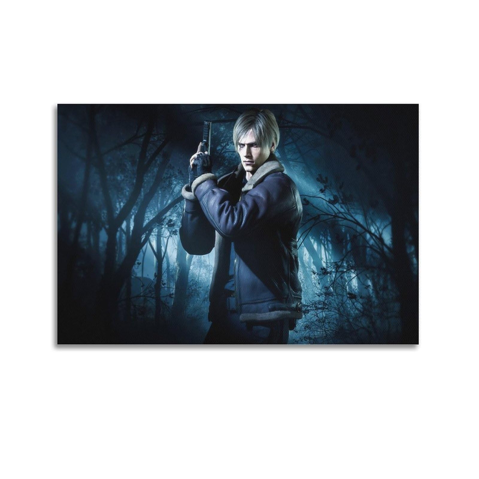 Naviga Unframe-Style Resident Evil 4 Game Poster Poster Decorative Painting Canvas Wall Posters And Art Picture Print Modern Family Bedroom Decor Posters 20X30inch(50X75cm)
