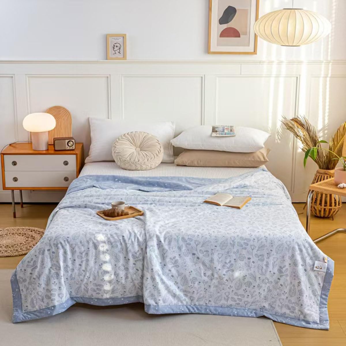 SYXMPFRHO Quilted Blanket Single Double King Size Summer Quilt Microfibre Coverless Duvet All Seasons Cool Summer Duvet Comforter Sofa Bed Cover for All Season Machine Washable(S,150x200cm)