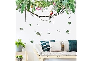 Palm Leaves Wall Art Stickers: Transform Your Space into a Tropical Oasis