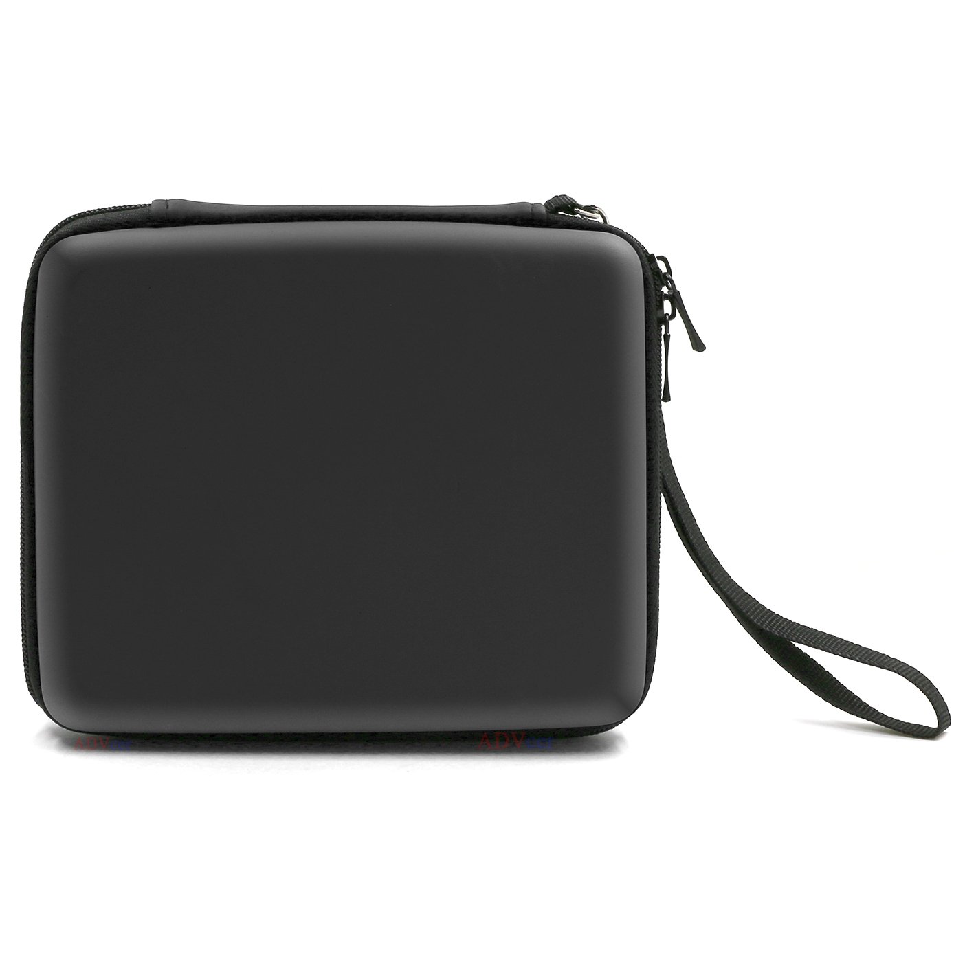 2DS Case, EVA Waterproof Hard Shield Protective Carrying Case with Hand Wrist Strap and Double Zipper Compatible with Nintendo 2DS (Black) 5