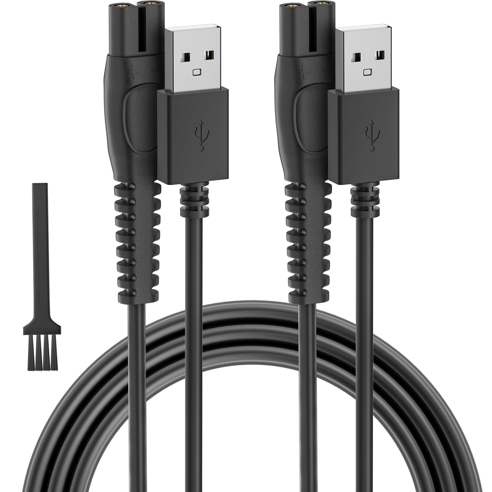 Newding 2 Piezas 5V USB Cable Compatible con Philips OneBlade 360 Pro QP2724 QP2734 QP2834 MG7950, Cargador de Carga de Repuesto para Afeitadora Eléctrica y Recortadora de Barba