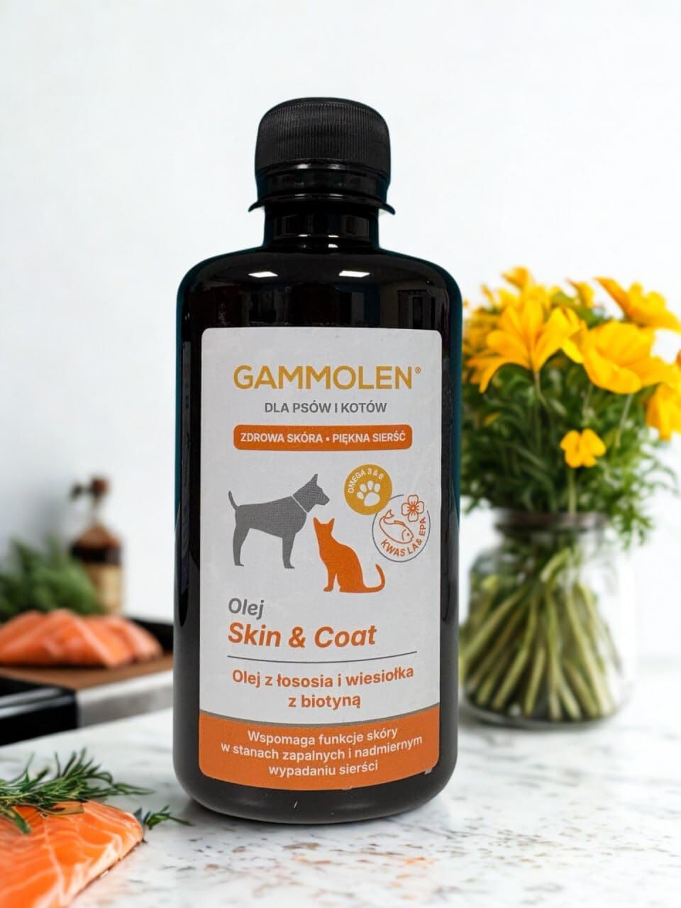 OIL SKIN & COAT Zdrowa skóra i lśniąca sierść dla psa i kota 250 ml