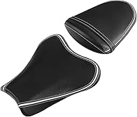 Vista 10 de TCT-MOTORPARTS Cojín de asiento del conductor y del pasajero para Suzuki GSXR1000 GSXR-1000 2005-2006 05 (negro + azul #7)