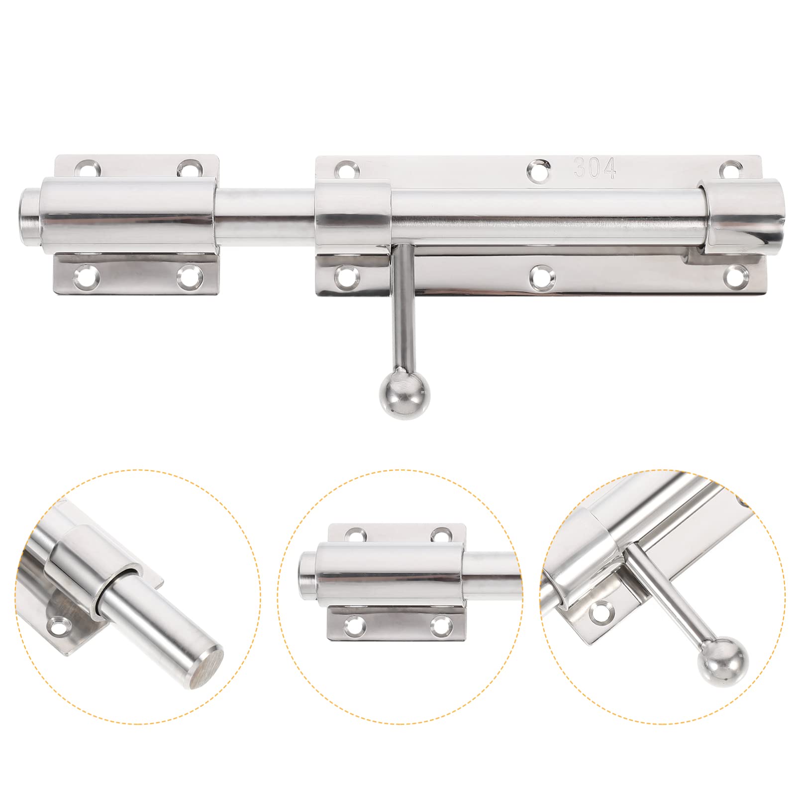 TOPBATHY 1pezzi Serratura Inossidabile Chiavistello e Resistente Per e Finestre Installazione Facile Design Per e
