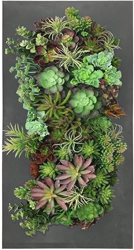 Vista 17 de Vandue Modern Home Living - Maceta suculenta de acero galvanizado de acero galvanizado (zinc envejecido, 16 bolsillos)