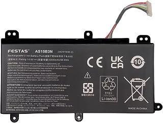 FESTAS 14,8 V 88,8 Wh AS15B3N Akku, kompatibel mit Acer Predator 15 G9-591 G9-592 G9-593 G9-592G für Predator 17 G5-793 G9-791 G9-792 G9-793 G9-793 1G G9-. 792G 17X GX-791 GX-792 21X GX21-71