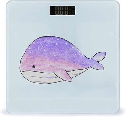 Space Whale Smart Digital Báscula de baño Báscula de baño LCD retroiluminada Pesaje fácil de leer