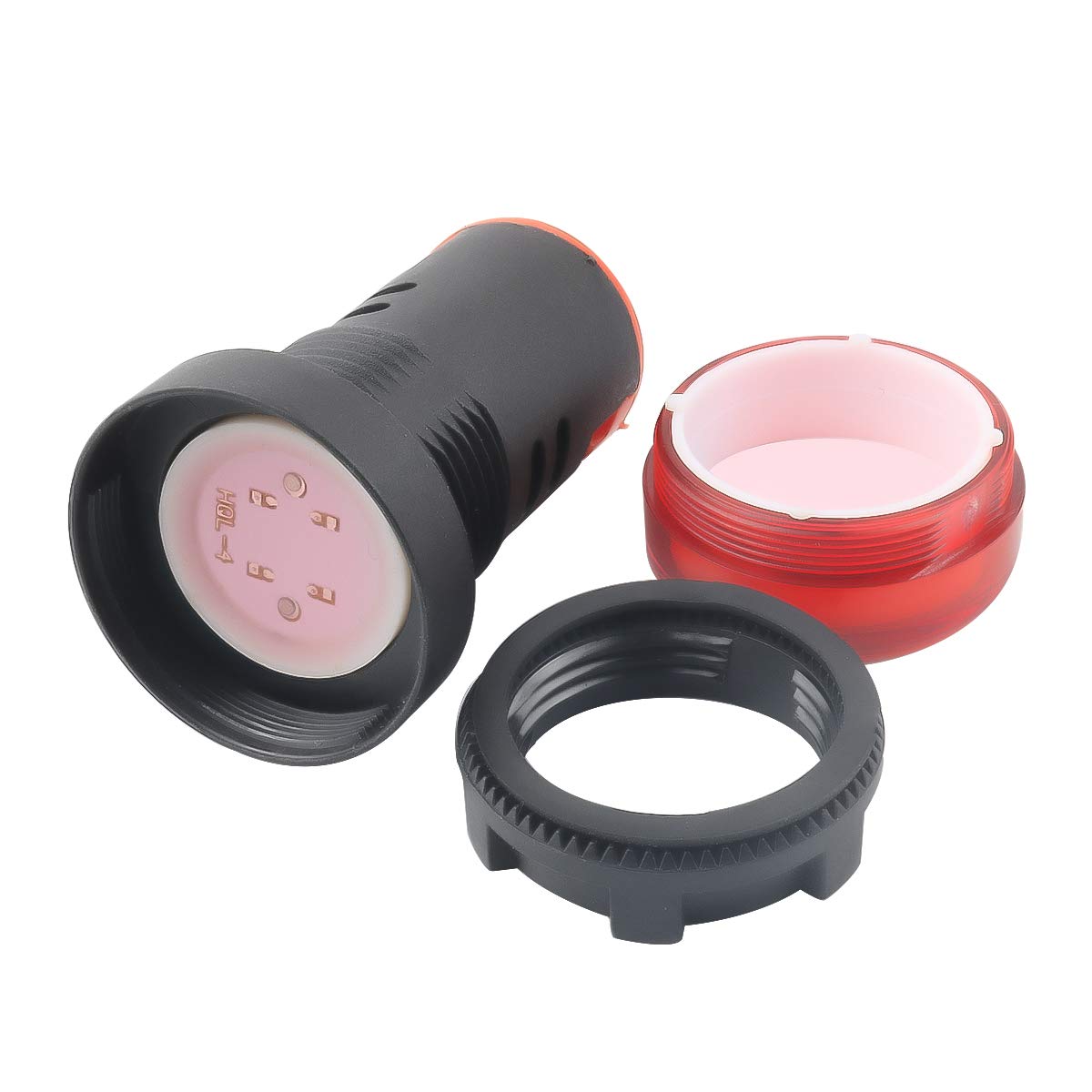 Snapklik.com : 10Pcs Red Indicator Light AC/DC 12V