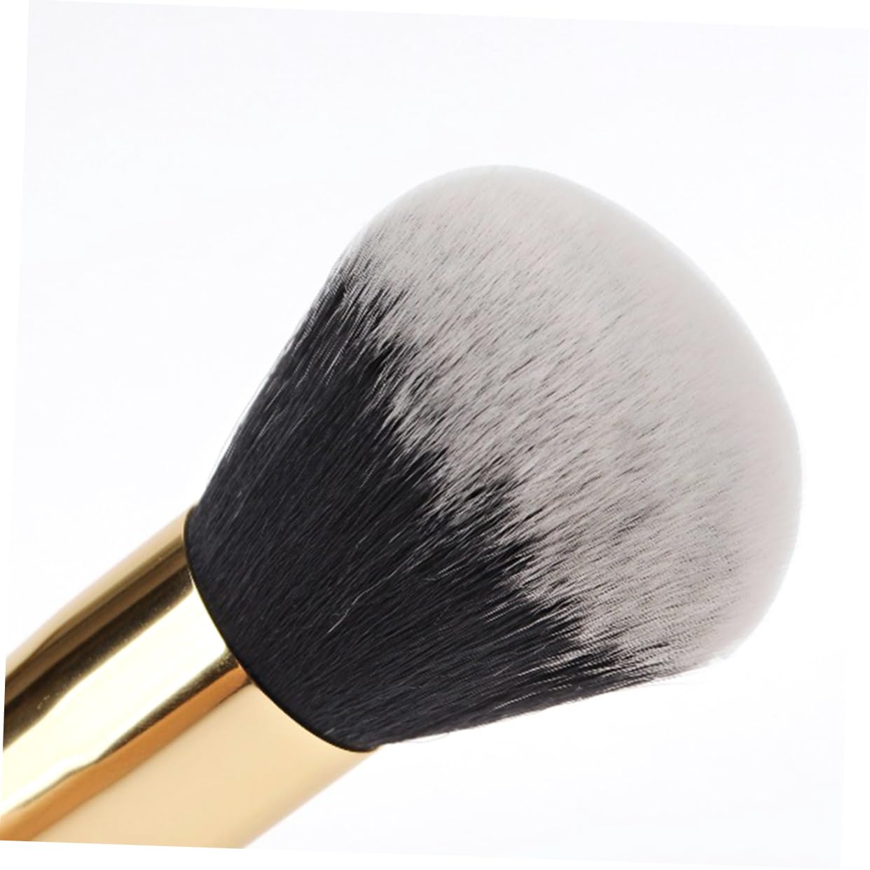 Mikinona Oval Shape Flat Brush Makeup Foundation Brush Applicator Beauty Tools Gold Black
