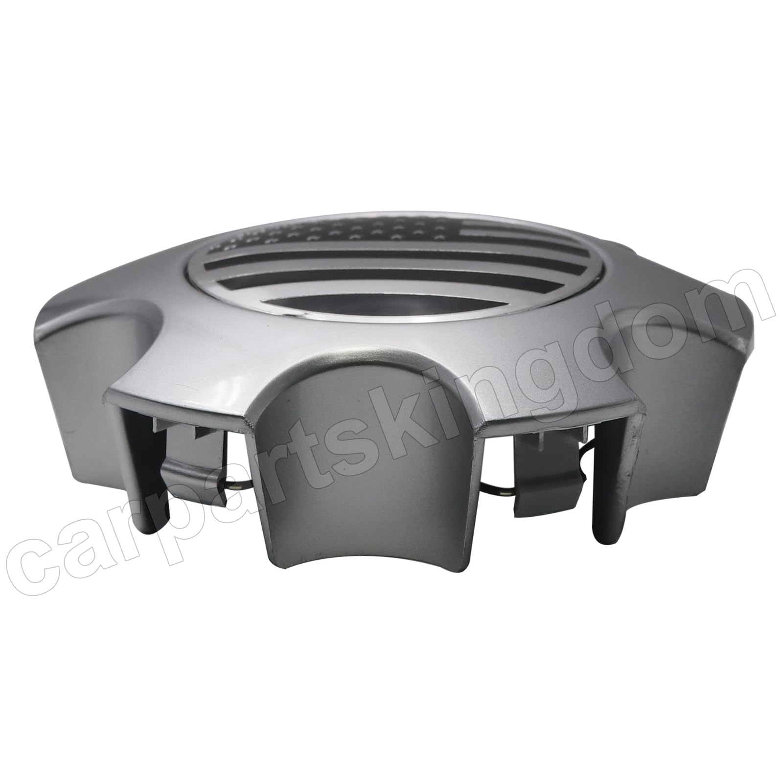 4 Coprimozzi Auto Con Bandiera Americana - Diametro 140 Mm - Colore Argento, In Plastica ABS - Compatibili Con Toyota Sequoia 2003-2007 E Tundra 2003-2006 (Ruote 17" A 5 Raggi Doppi)