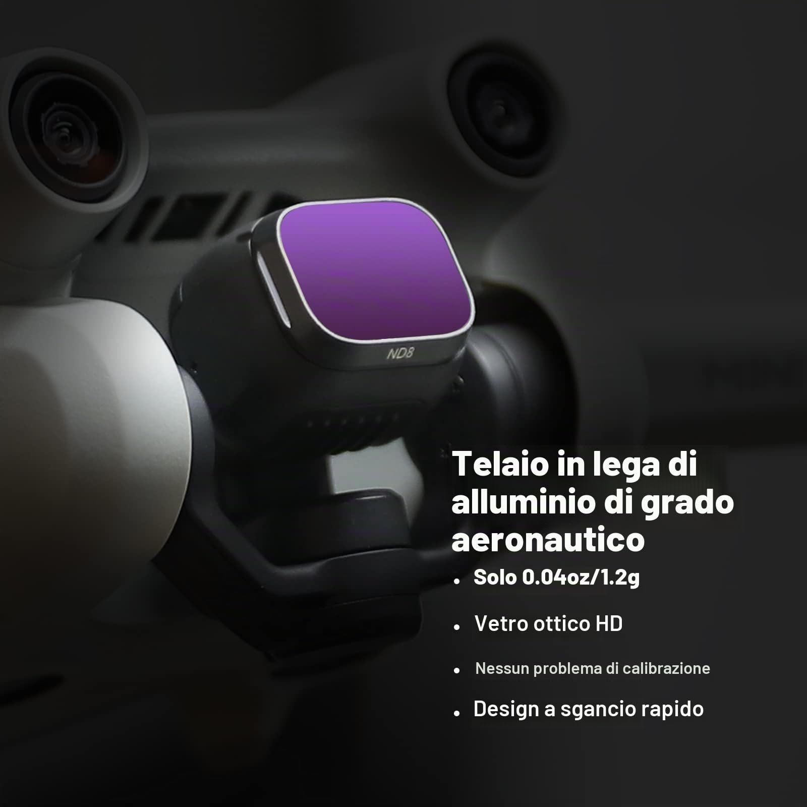 NEEWER Set Filtri ND Compatibile con DJI mini 3/mini 3 Pro, 6 Pack