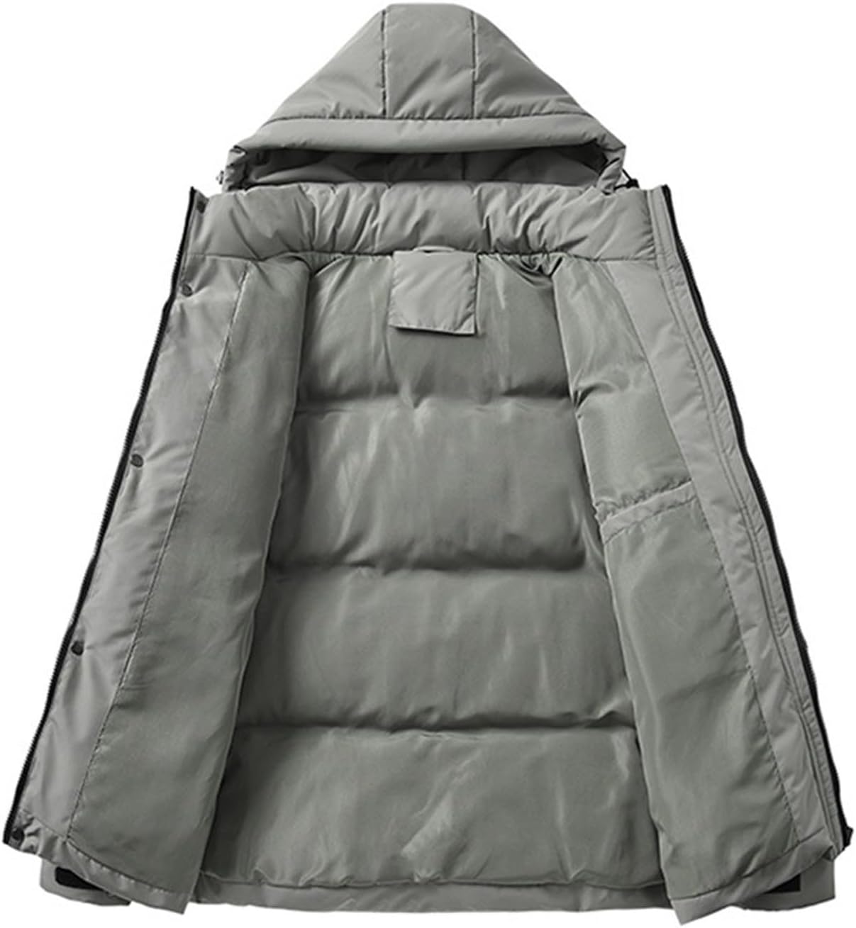 Wind Breaker Jackets Mens:Fashion Lightweight Padded Waterproof Coats with Pockets Winter Warm Hiking Outdoor Outfit