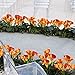GTIDEA 20pcs Calla Lily Wedding Artificial Flowers Bouquets PU Arrangements Bride Home DIY Garden Office Decor Orange